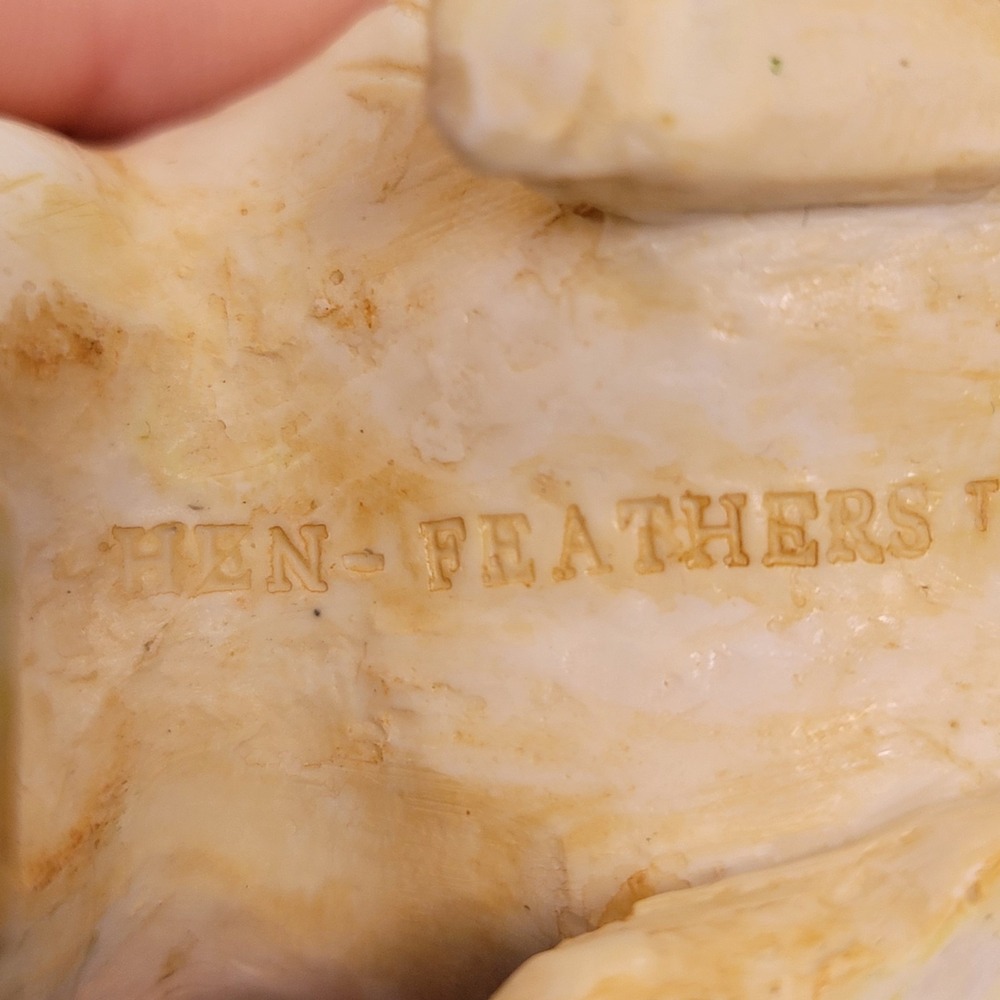 Vintage Hen-Feathers Happy Pig‎ Hog Figurine Fiberstone Resin Stone 3" Whimsical - Picture 3 of 9